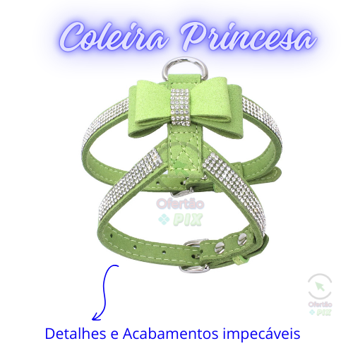 Coleira Princesa - Coleira Realeza