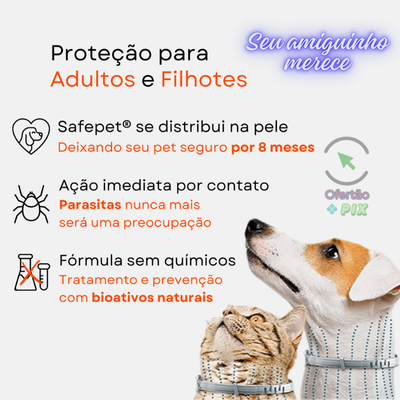 Colar Anti Pulgas e Carrapatos - Coleira Anti-Coceira