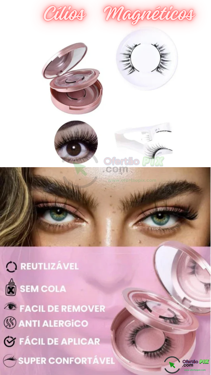 Cílios Magnéticos Glamour -  Olhos Glamour