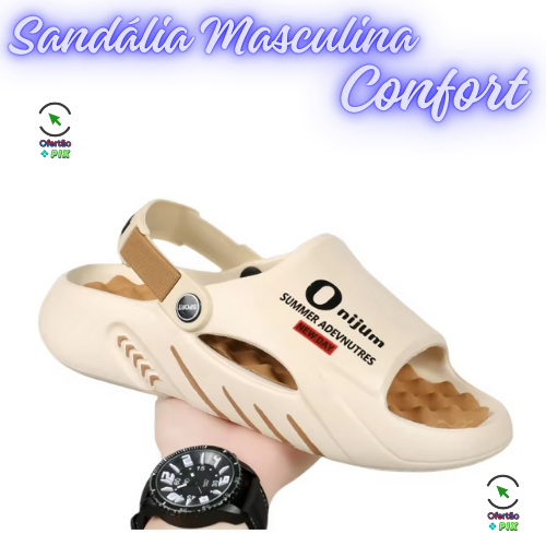 Sandália Masculina Confort