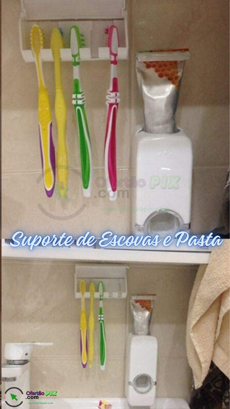 Suporte Para Escovas Dispenser Max