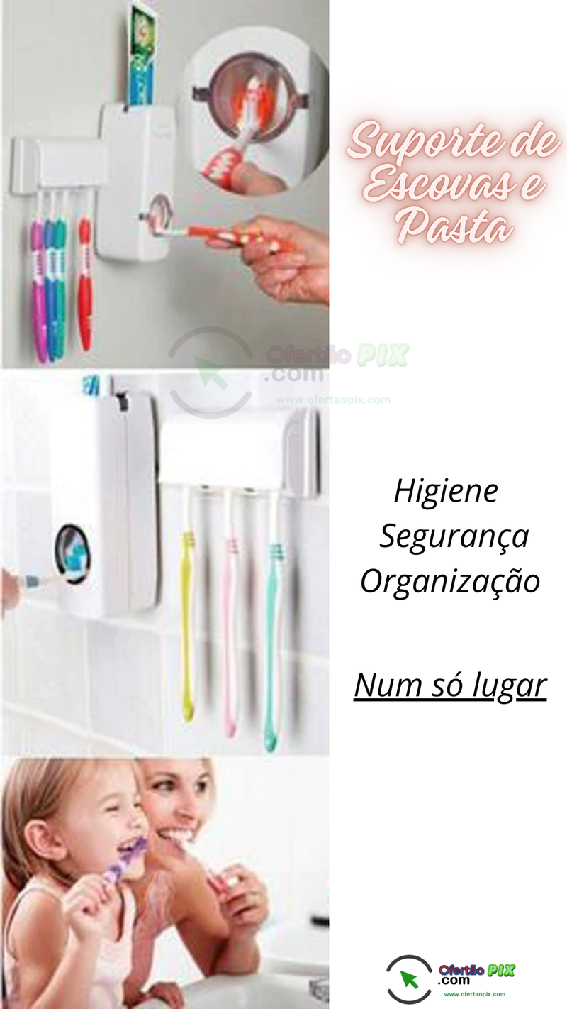 Suporte Para Escovas Dispenser Max